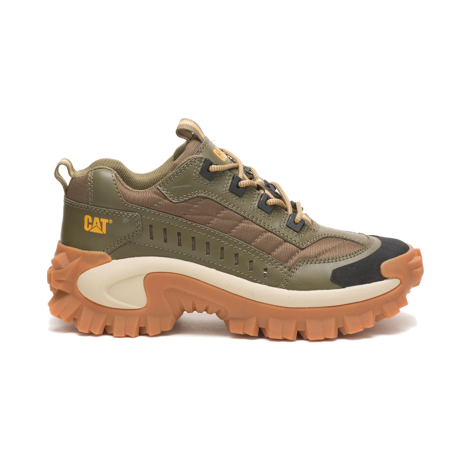 Caterpillar Shoes Pakistan Sale - Caterpillar Intruder Mens Casual Shoes Dark Olive (682409-JUO)